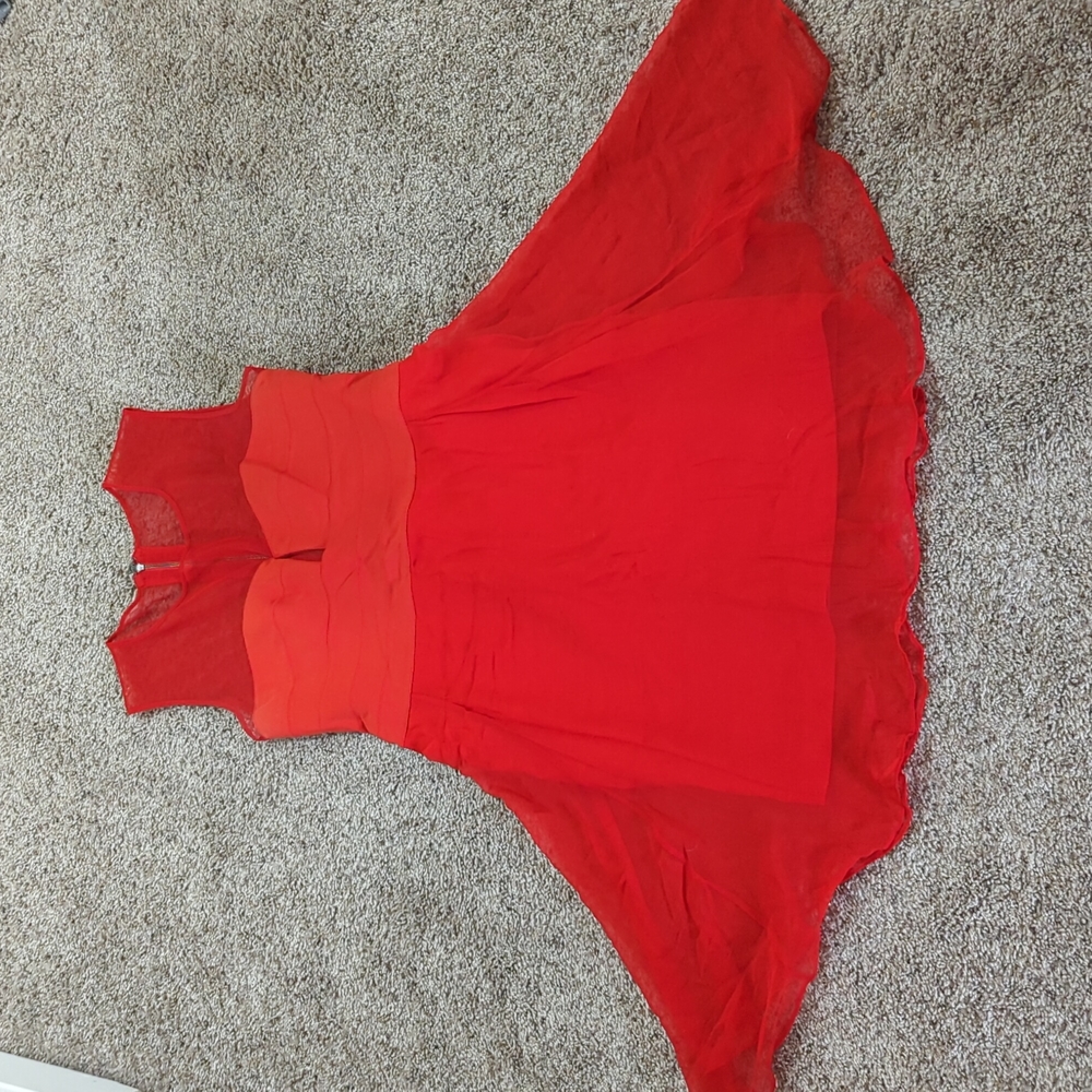 BCBG red/orange party dress
